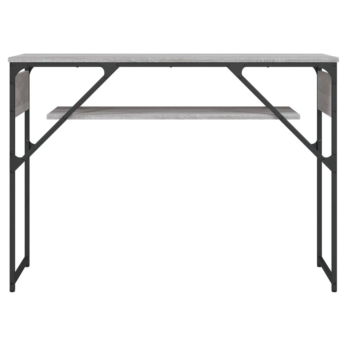 Tavolo Consolle Ripiano Grigio Sonoma 105x30x75cm Multistrato 837795