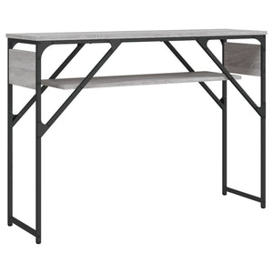 Tavolo Consolle Ripiano Grigio Sonoma 105x30x75cm Multistrato 837795