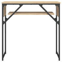 Tavolo Consolle Ripiano Rovere Sonoma 75x30x75cm Multistrato 837798