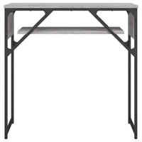 Tavolo Consolle Ripiano Grigio Sonoma 75x30x75cm Multistrato 837800