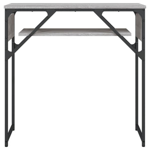Tavolo Consolle Ripiano Grigio Sonoma 75x30x75cm Multistrato 837800