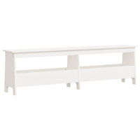 vidaXL Panca da Ingresso Bianca 160x28x45 cm in Legno Massello di Pino