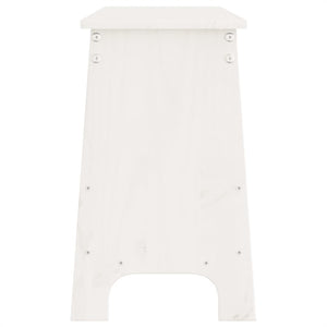 vidaXL Panca da Ingresso Bianca 160x28x45 cm in Legno Massello di Pino
