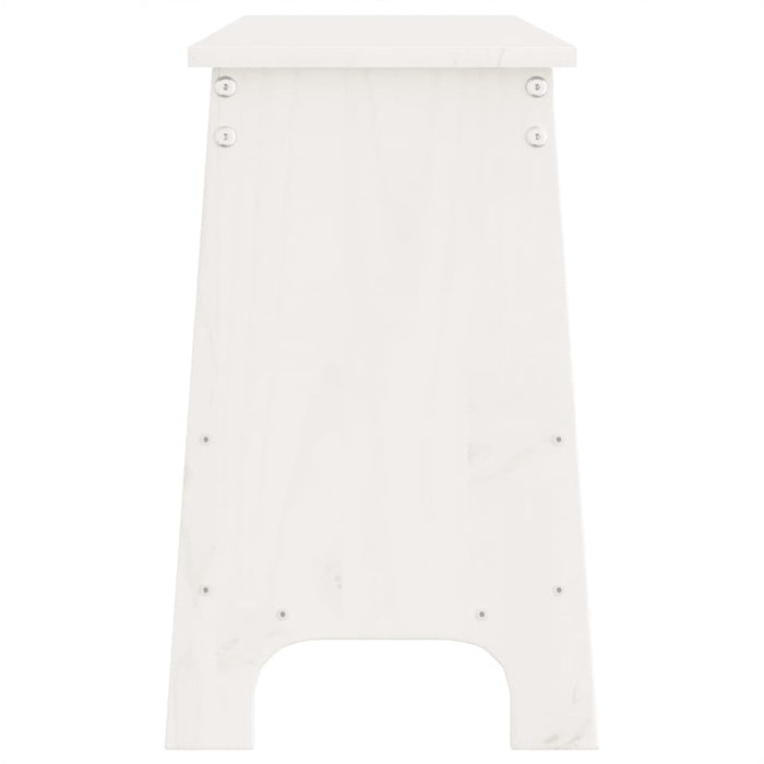 vidaXL Panca da Ingresso Bianca 160x28x45 cm in Legno Massello di Pino