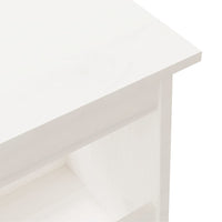 vidaXL Panca da Ingresso Bianca 160x28x45 cm in Legno Massello di Pino