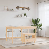 Panca da Ingresso 60x28x45 cm in Legno Massello di Pino 837385