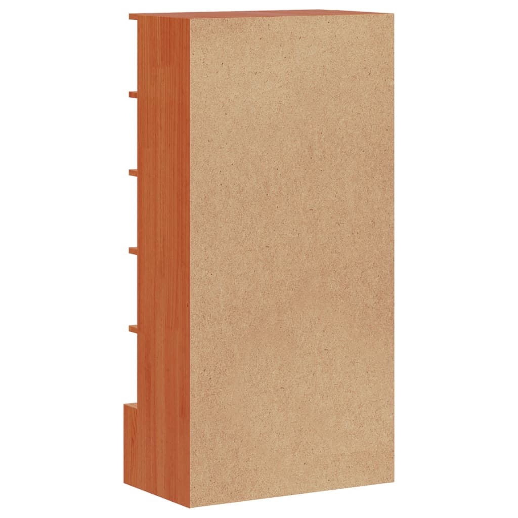 Scarpiera scarpiera mobile portaoggetti ingresso corridoio soggiorno cera 52 x 30 x 104 cm legno massello di pino marrone 02_0021745