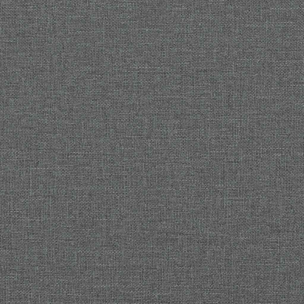 Panca con Cuscini Grigio Scuro 113x64,5x75,5 cm in Tessuto 372131