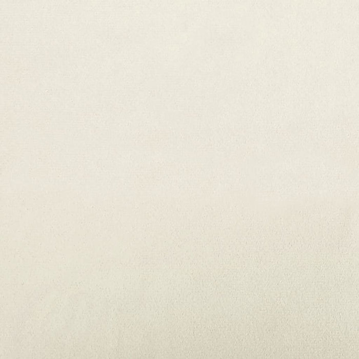 Panca con Cuscini Crema 120,5x65x75 cm in Velluto 372147