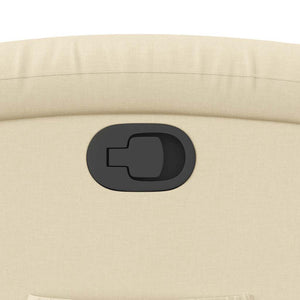 Poltrona Reclinabile in Tessuto Crema 371698