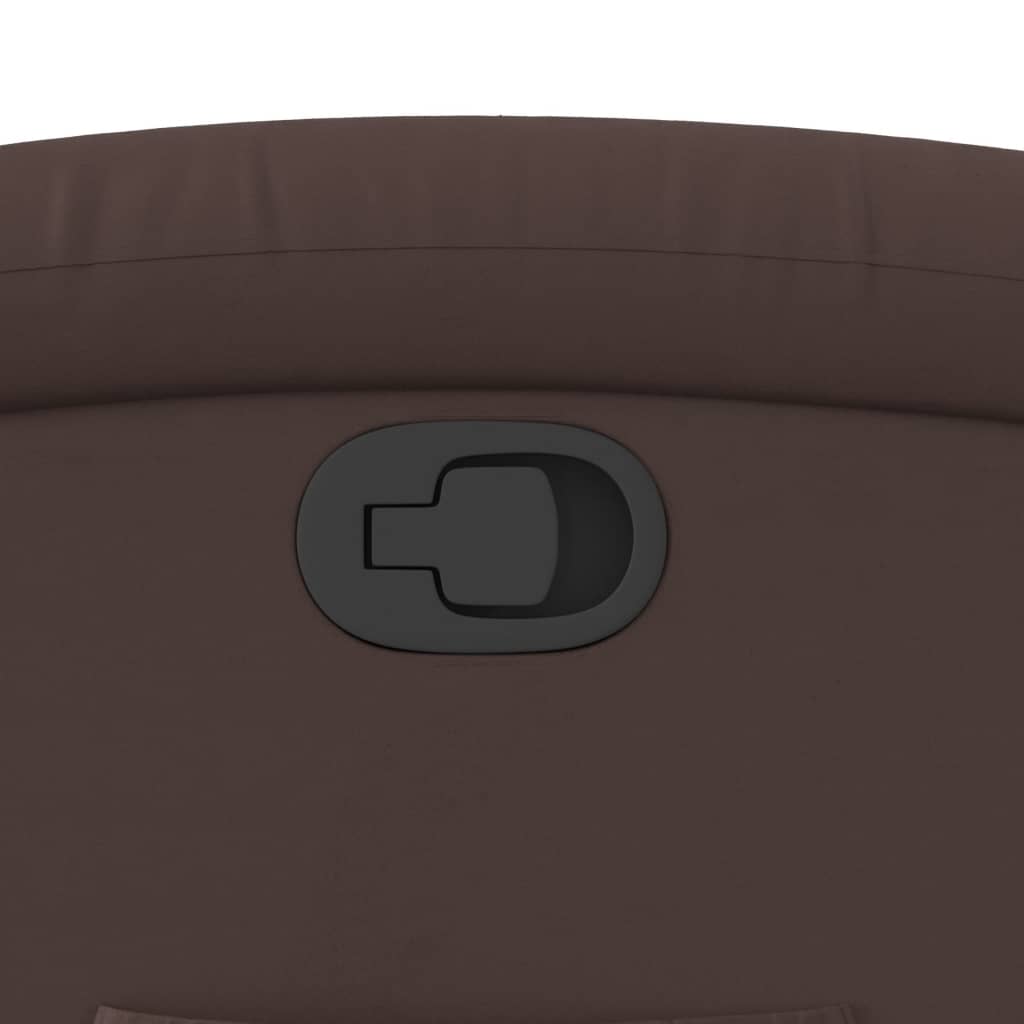 Poltrona Reclinabile Marrone in Similpelle 371715