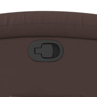 Poltrona Reclinabile Marrone in Similpelle 371715