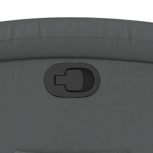 Poltrona Reclinabile Grigia in Similpelle 371716