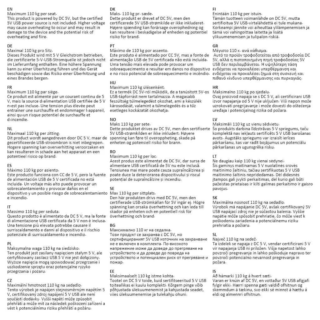 Poltrona Massaggiante Reclinabile Grigio Scuro in Tessuto 371740