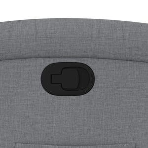 Poltrona Reclinabile in Tessuto Grigio Chiaro 371751