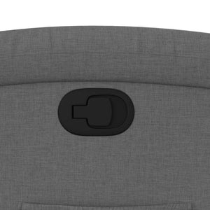 Poltrona reclinabile in tessuto grigio scuro 371752