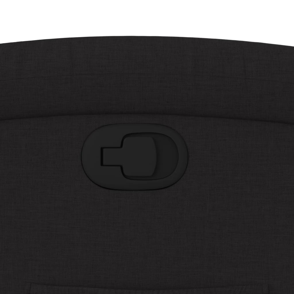 Poltrona Reclinabile in Tessuto Nero 371753
