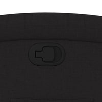 Poltrona Reclinabile in Tessuto Nero 371753