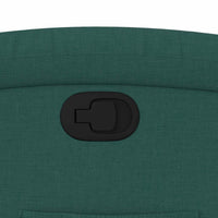 Poltrona Reclinabile in Tessuto Verde Scuro 371757