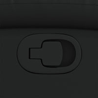 Poltrona reclinabile nera in similpelle 371775