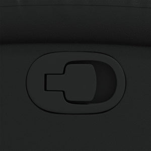 Poltrona reclinabile nera in similpelle 371775