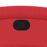 Poltrona Reclinabile Rossa in Similpelle 371780