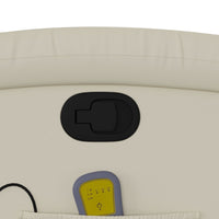 Poltrona da Massaggiante Reclinabile Crema Similpelle 371783