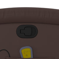 Poltrona Massaggiante Reclinabile marrone in Similpelle 371784