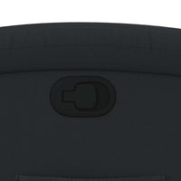 Poltrona reclinabile nera in vera pelle 371789