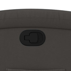 Poltrona Reclinabile Grigia in Vera Pelle 371792