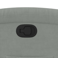 Poltrona reclinabile in velluto grigio chiaro 371797