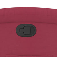 Poltrona Reclinabile Rosso Vino in Velluto 371802