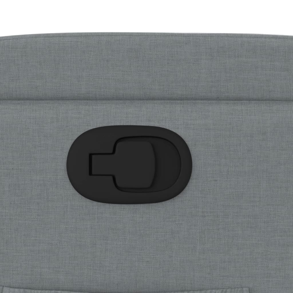 Poltrona Reclinabile in Tessuto Grigio Chiaro 372365