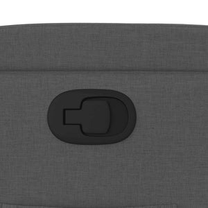 Poltrona reclinabile in tessuto grigio scuro 372366