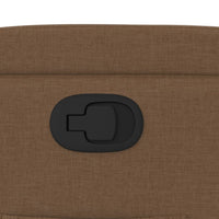 vidaXL Poltrona Reclinabile in Tessuto Marrone