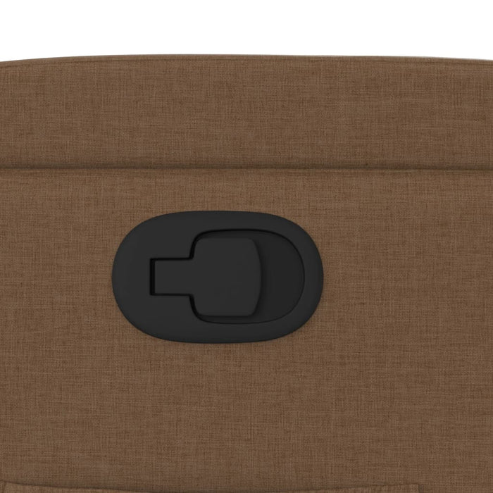 vidaXL Poltrona Reclinabile in Tessuto Marrone