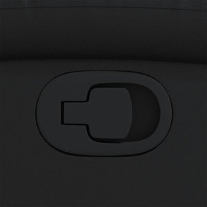 Poltrona reclinabile nera in similpelle 372389