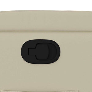 Poltrona Reclinabile Crema in Similpelle 372390