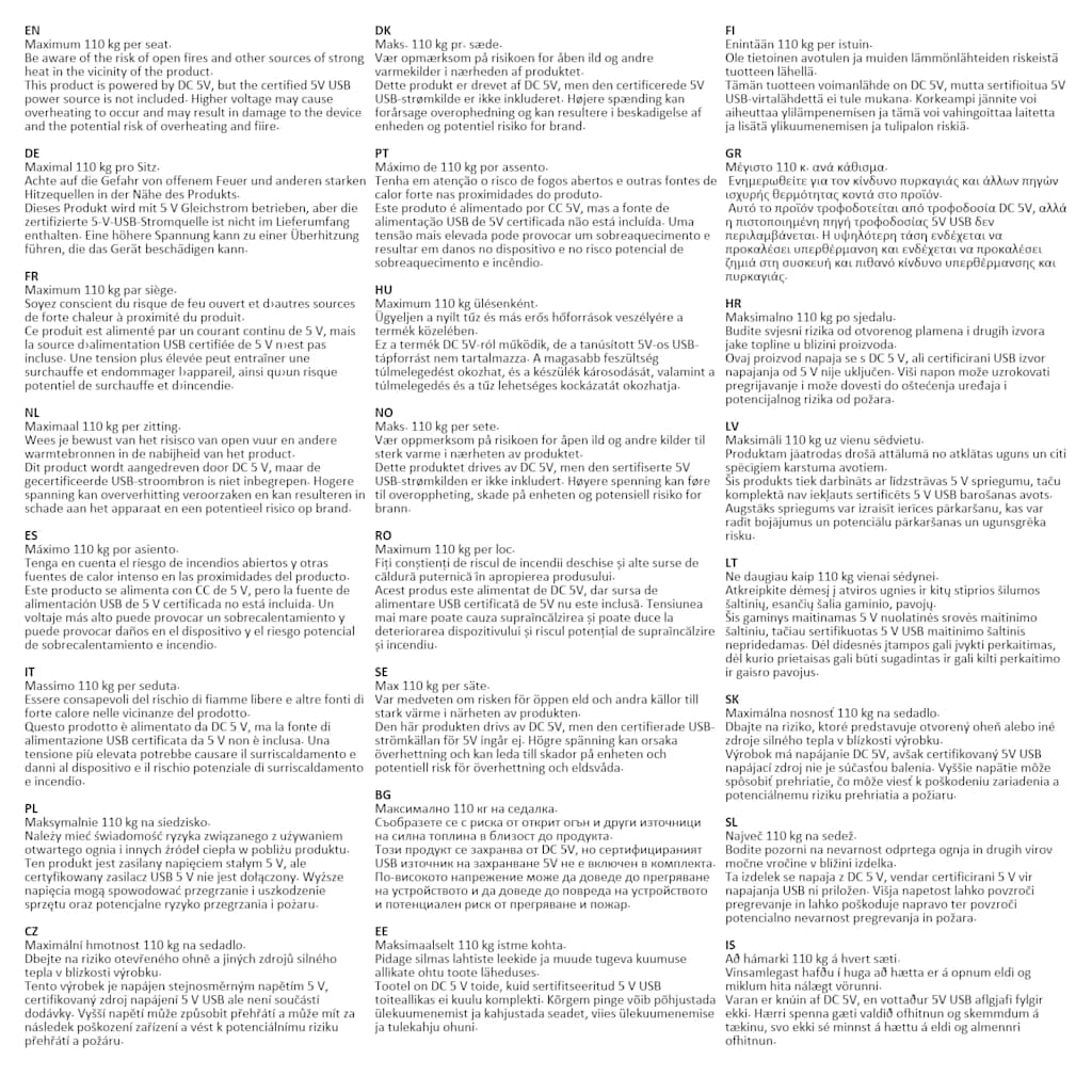 Poltrona Massaggiante Reclinabile Nera in Similpelle 372396