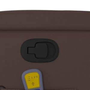 Poltrona Massaggiante Reclinabile marrone in Similpelle 372398