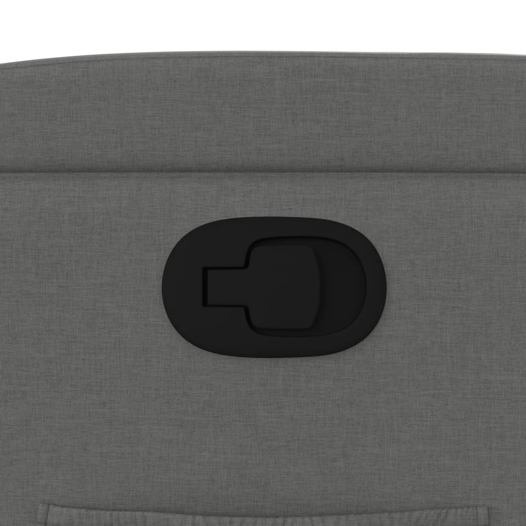 Poltrona reclinabile in tessuto grigio scuro 372404