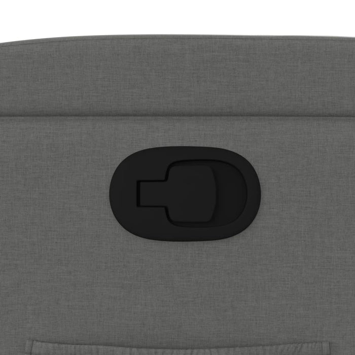 Poltrona reclinabile in tessuto grigio scuro 372404