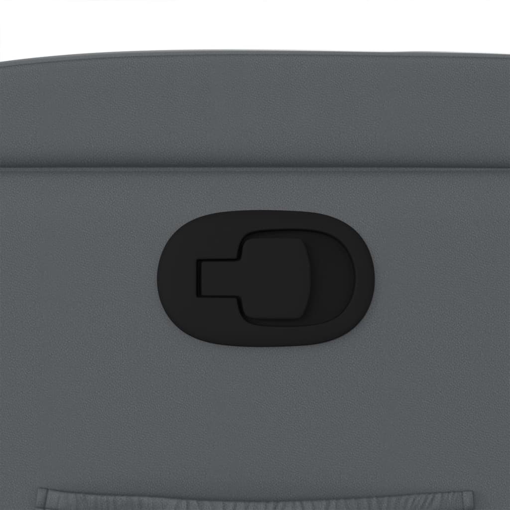 Poltrona Reclinabile Grigia in Similpelle 372430