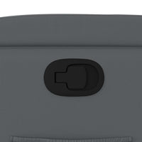 Poltrona Reclinabile Grigia in Similpelle 372430