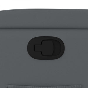 Poltrona Reclinabile Grigia in Similpelle 372430