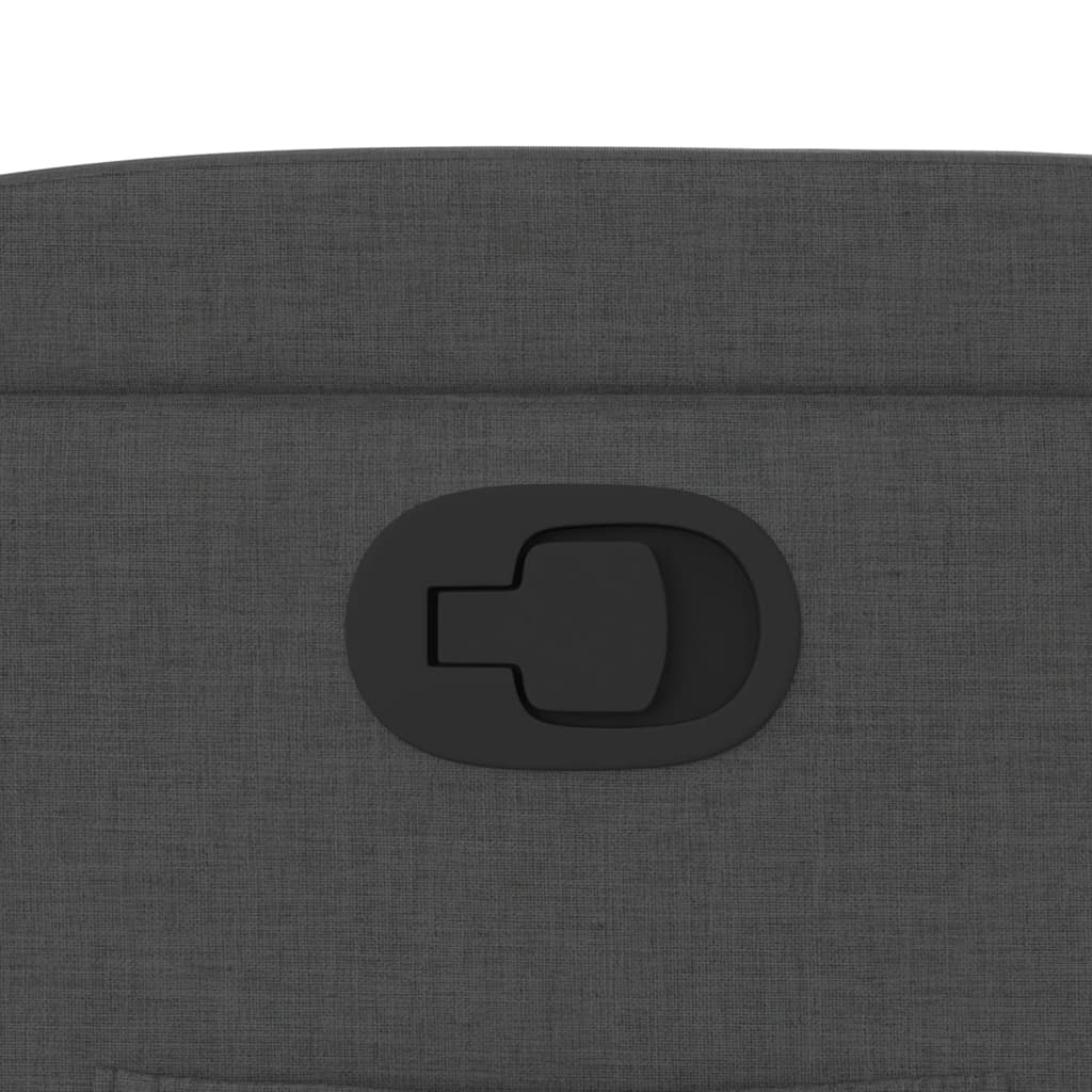 Poltrona reclinabile in tessuto grigio scuro 372442