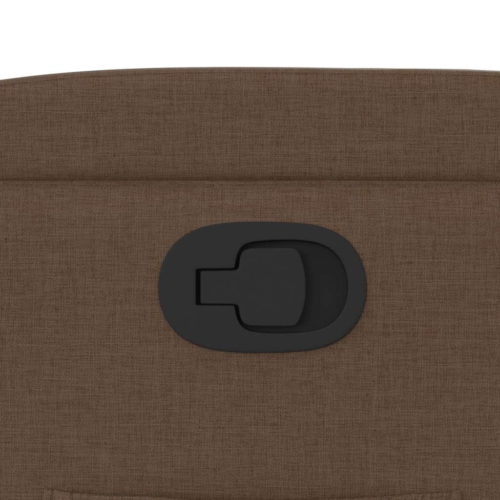 Poltrona Reclinabile in Tessuto Marrone 372445