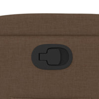 Poltrona Reclinabile in Tessuto Marrone 372445