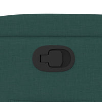 Poltrona Reclinabile in Tessuto Verde Scuro 372447