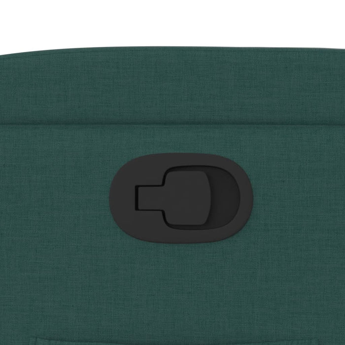 Poltrona Reclinabile in Tessuto Verde Scuro 372447